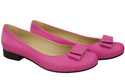 Dámské baletní boty Natural Leather Fuchsia 702 ElitaBut