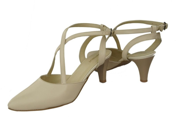 Dámské sandály Beige Natural Leather 129 ElitaBut