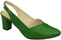Dámská obuv Zelené sandály na podpatku Přírodní kůže 217 ElitaBut
