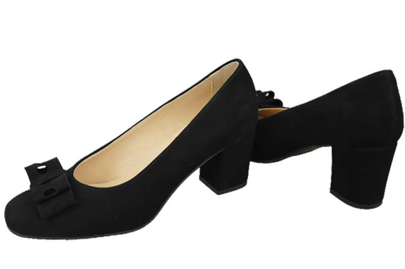Dámská obuv Černá semišová kůže 163 ElitaBut