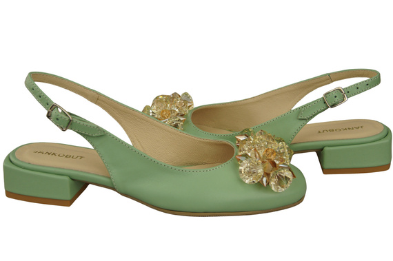 Dámská obuv Mint Sandály s krystaly Přírodní kůže 215 ElitaBut