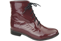Dámská obuv Boty Maroon Lakované jaro/podzim přírodní kůže 155 L ElitaBut
