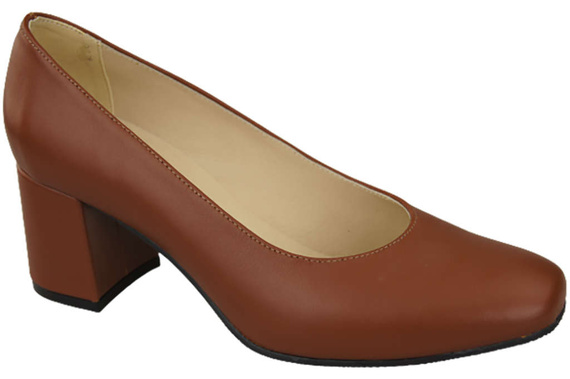 Dámská obuv Dámské lodičky Přírodní kůže 171 Hnědá ElitaBut