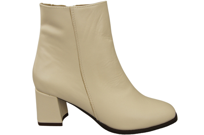 Dámské boty Beige for Zimní přírodní kůže 214 Z ElitaBut