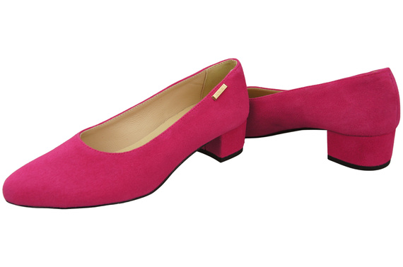 Pohodlné fialové dámské boty z přírodní semišové kůže 220 od ElitaBut