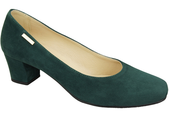 Pohodlná dámská obuv Zelená semišová kůže 172 od ElitaBut