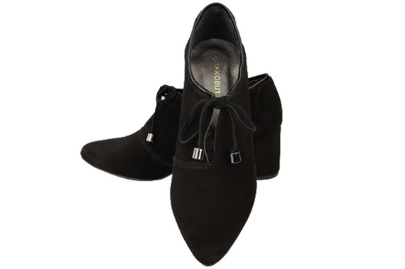 Dámská obuv Black Velour leather 183 ElitaBut