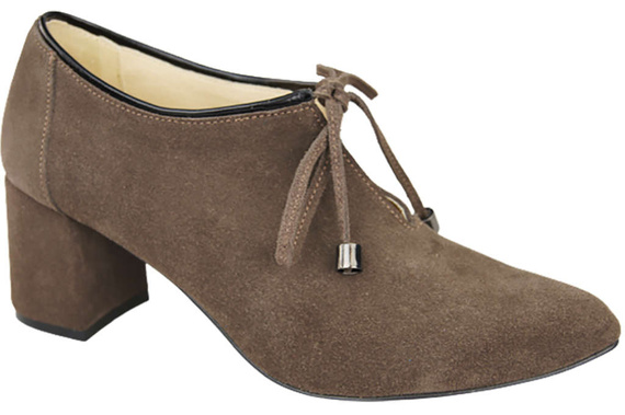 Dámská obuv Brown Velour přírodní kůže 183 ElitaBut