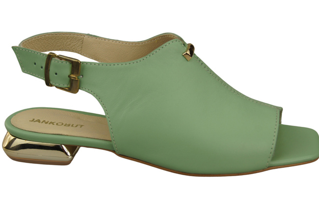 Pohodlná dámská obuv Sandály Mint Flat Gold Heel Natural Leather 207 ElitaBut