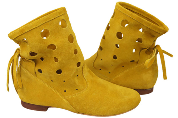 Obuv Dámská přírodní kůže velur Lemon 160 ElitaBut