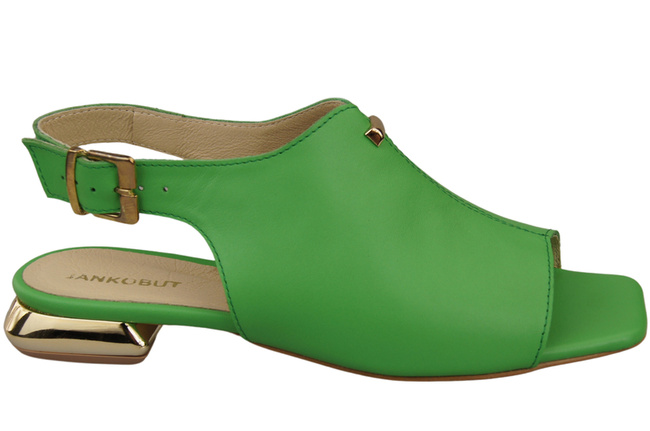 Pohodlná dámská obuv Lime Sandály Plochý zlatý podpatek Přírodní kůže 207 ElitaBut