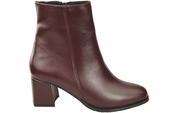 Dámské boty Maroon for Zimní přírodní kůže 214 Z ElitaBut