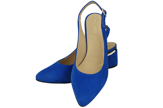 Dámské sandály z přírodní semišové kůže Azure Elegance and Comfort 196 From ElitaBut