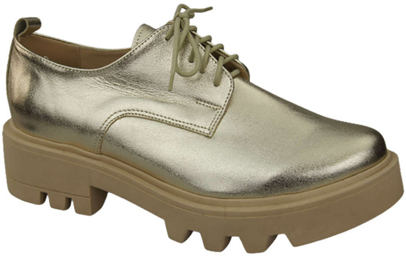 Dámská obuv se šněrováním Obuv Zlatá obuv z přírodní kůže 180 ElitaBut