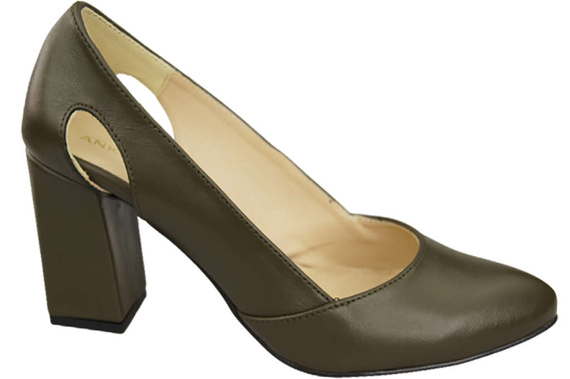 Dámská obuv Olive Leather pumps 184 ElitaBut