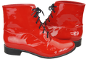 Dámské boty Červené lakované jaro/podzim přírodní kůže 155 L ElitaBut