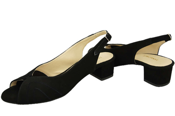 Dámská obuv Sandály semišové černé 991 ElitaBut