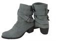 Dámská obuv Natural Leather Velour Boots Ash 119 ElitaBut