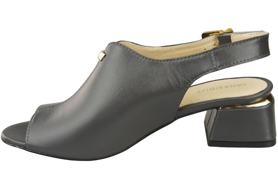 Dámská obuv Sandály Graphite gold buckle Natural leather 198 ElitaBut