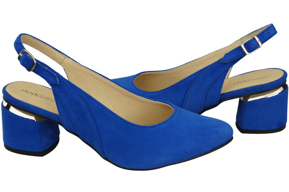 Dámské sandály z přírodní semišové kůže Azure Elegance and Comfort 196 From ElitaBut