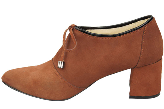 Dámská obuv Chestnut přírodní velurová kůže 183 ElitaBut