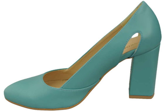 Dámská obuv Tyrkysové lodičky Přírodní kůže 184 ElitaBut