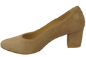 Dámská obuv Olive Natural Leather Suede pumps 106 ElitaBut
