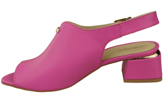 Dámská obuv Sandály Fuchsiová zlatá přezka Přírodní kůže 198 ElitaBut