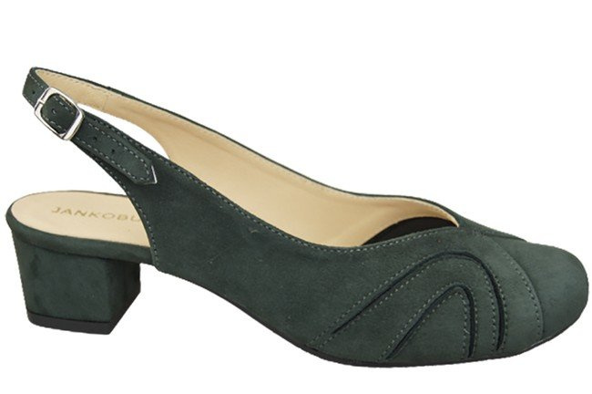 Dámská obuv Natural Leather Suede Sandals Graphite 842 Z ElitaBut