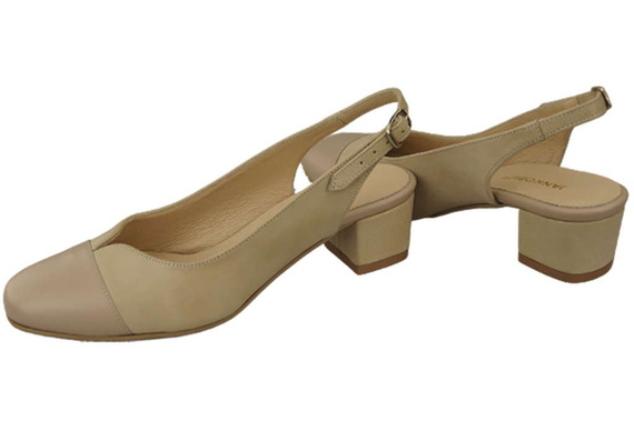 Dámská obuv Sandály z přírodní kůže 165 Cappuccino Lico ElitaBut