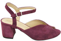 Dámská obuv Sandály Maroon Natural Leather Suede 185 ElitaBut