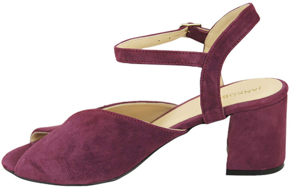 Dámská obuv Sandály Maroon Natural Leather Suede 185 ElitaBut