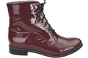 Dámská obuv Boty Maroon Lakované jaro/podzim přírodní kůže 155 L ElitaBut