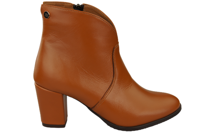 Dámské kozačky červené Jaro/podzim přírodní kůže 152 L ElitaBut