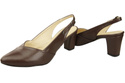 Dámská obuv Chocolate Stiletto Sandály Natural Leather 217 ElitaBut