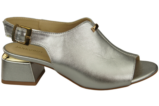 Dámská obuv Sandály Stříbrná zlatá přezka Přírodní kůže 198 ElitaBut