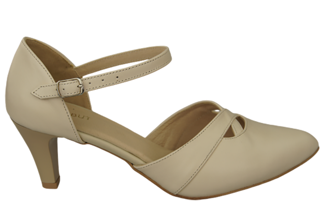 Dámská obuv Sandály béžové přírodní kůže 151 ElitaBut