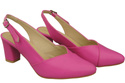 Dámská obuv Fuchsia Stiletto Sandály z přírodní kůže 217 ElitaBut