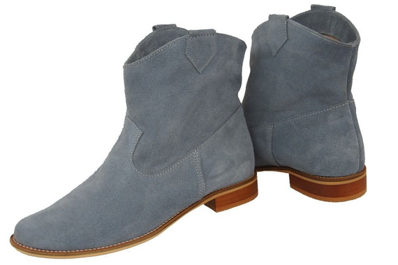 Dámské kozačky Ash kůže Jaro / Podzim přírodní velur 132 L ElitaBut