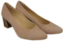 Dámská obuv Pink Suede Natural Leather Decorative Heel 158 With ElitaBut