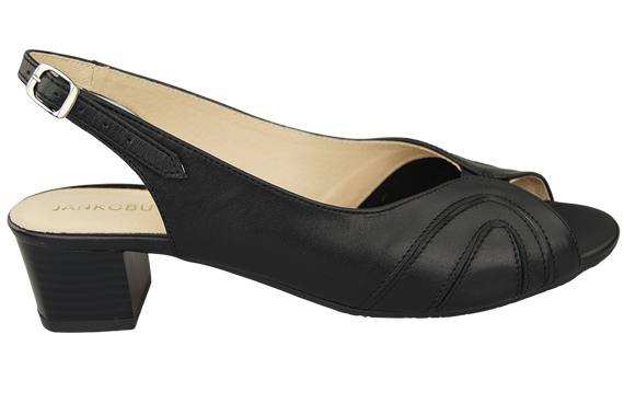 Dámská obuv Přírodní kůže Sandály Black 991 ElitaBut