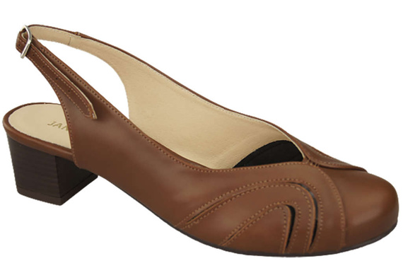 Dámská obuv Přírodní kůže Sandály Hnědá 842 ElitaBut