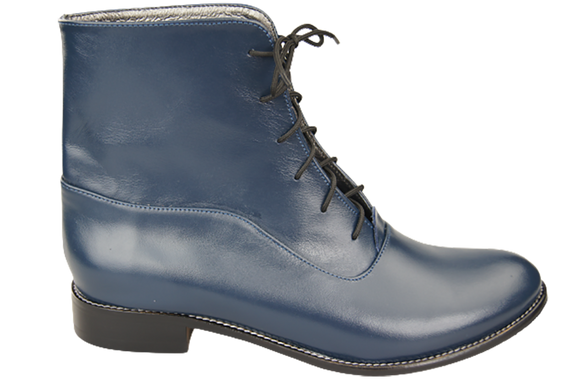 Dámské kozačky námořnická modrá Jaro/podzim přírodní kůže 155 L ElitaBut