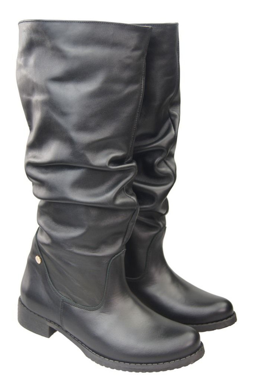 Obuv Dámské boty Přírodní kůže 123 Černá ElitaBut