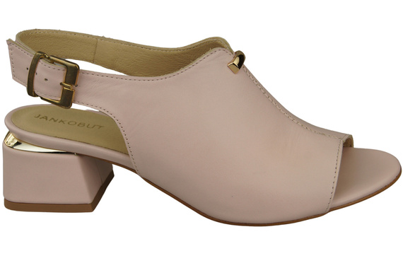 Dámská obuv Sandály Powder pink gold buckle Přírodní kůže 198 ElitaBut