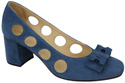 Dámská obuv Dámské lodičky Modrá semišová kůže 182 ElitaBut