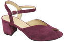 Dámská obuv Sandály Maroon Natural Leather Suede 185 ElitaBut