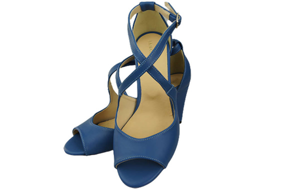 Dámská obuv Sandály Modrá přírodní kůže 186 ElitaBut