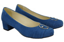Dámská obuv Blue Suede Natural Leather pumps 135 ElitaBut