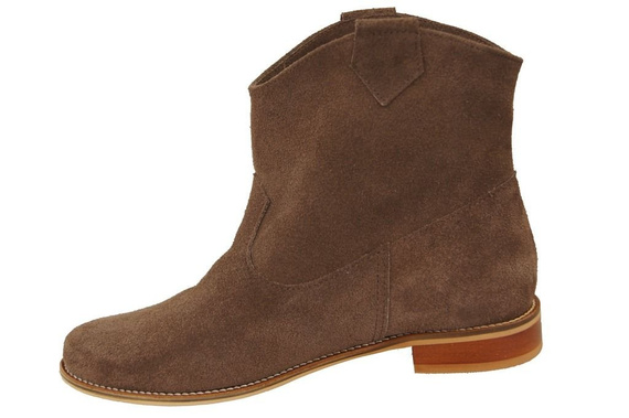 Dámské boty Walnut Jaro / podzim přírodní kůže velur 132 L ElitaBut